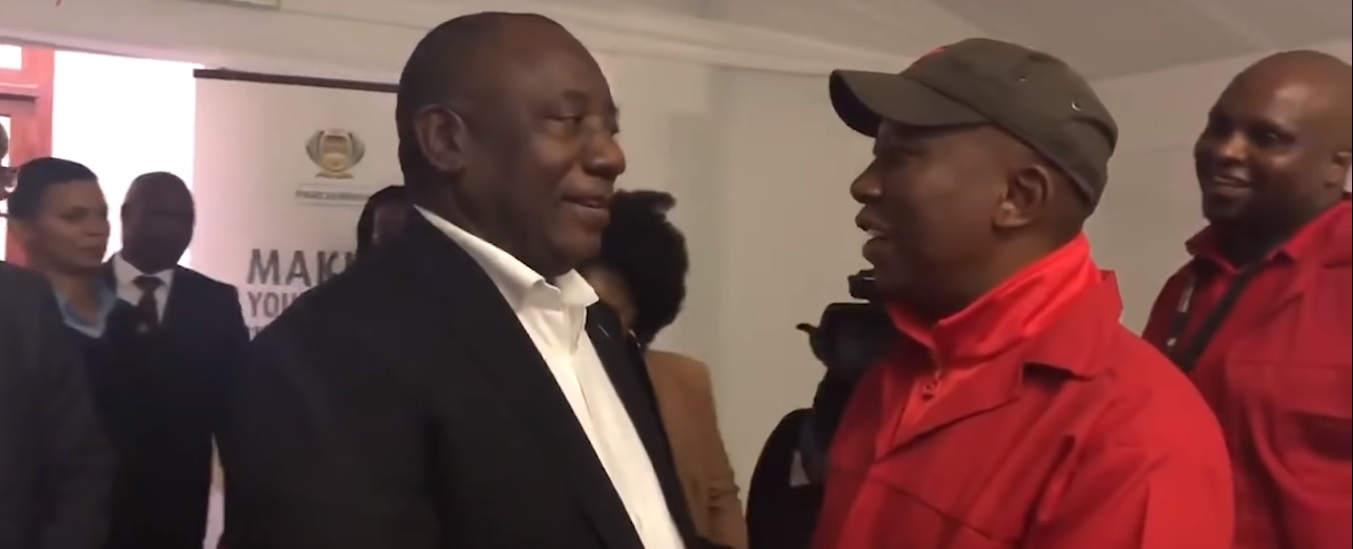 Nuus Ramaphosa and Julius Malema